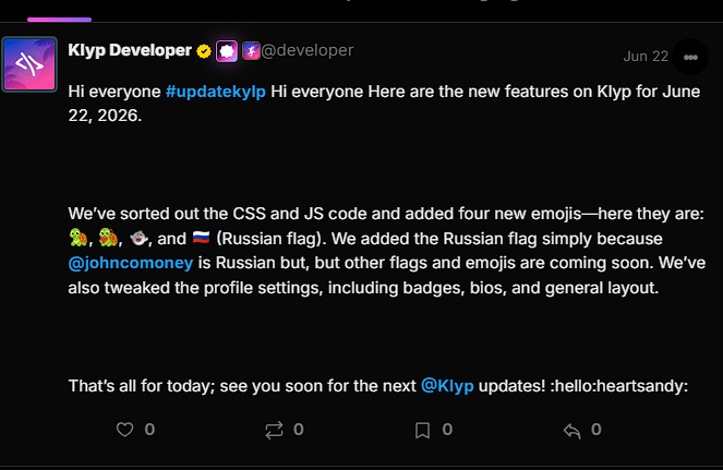 Developer June 22 update